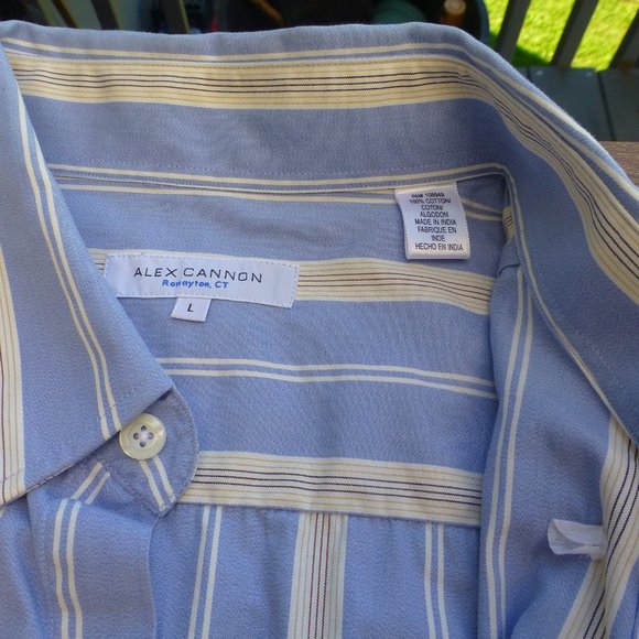 Men's Alex Cannon casual button down shirt L - Picture 5 of 7